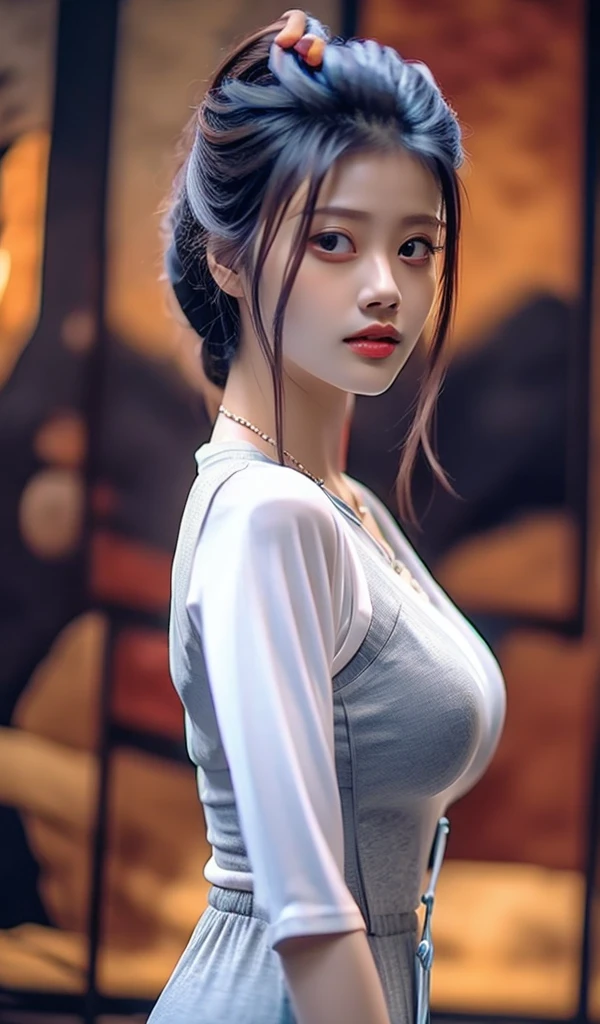 best quality, masterpiece, highres, wuxia 1girl, china dress, super Beautiful face, super beautiful eye, super beautiful hair