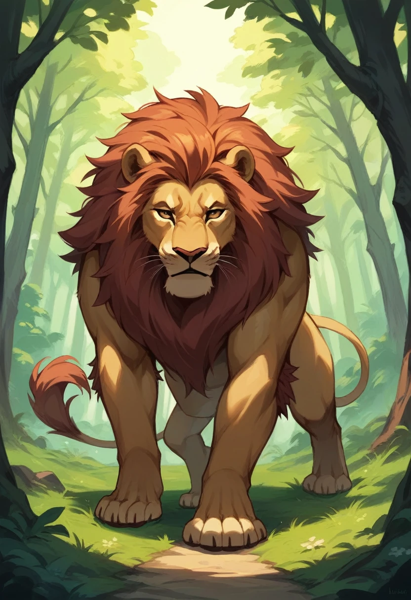 Lion Forest Sun
