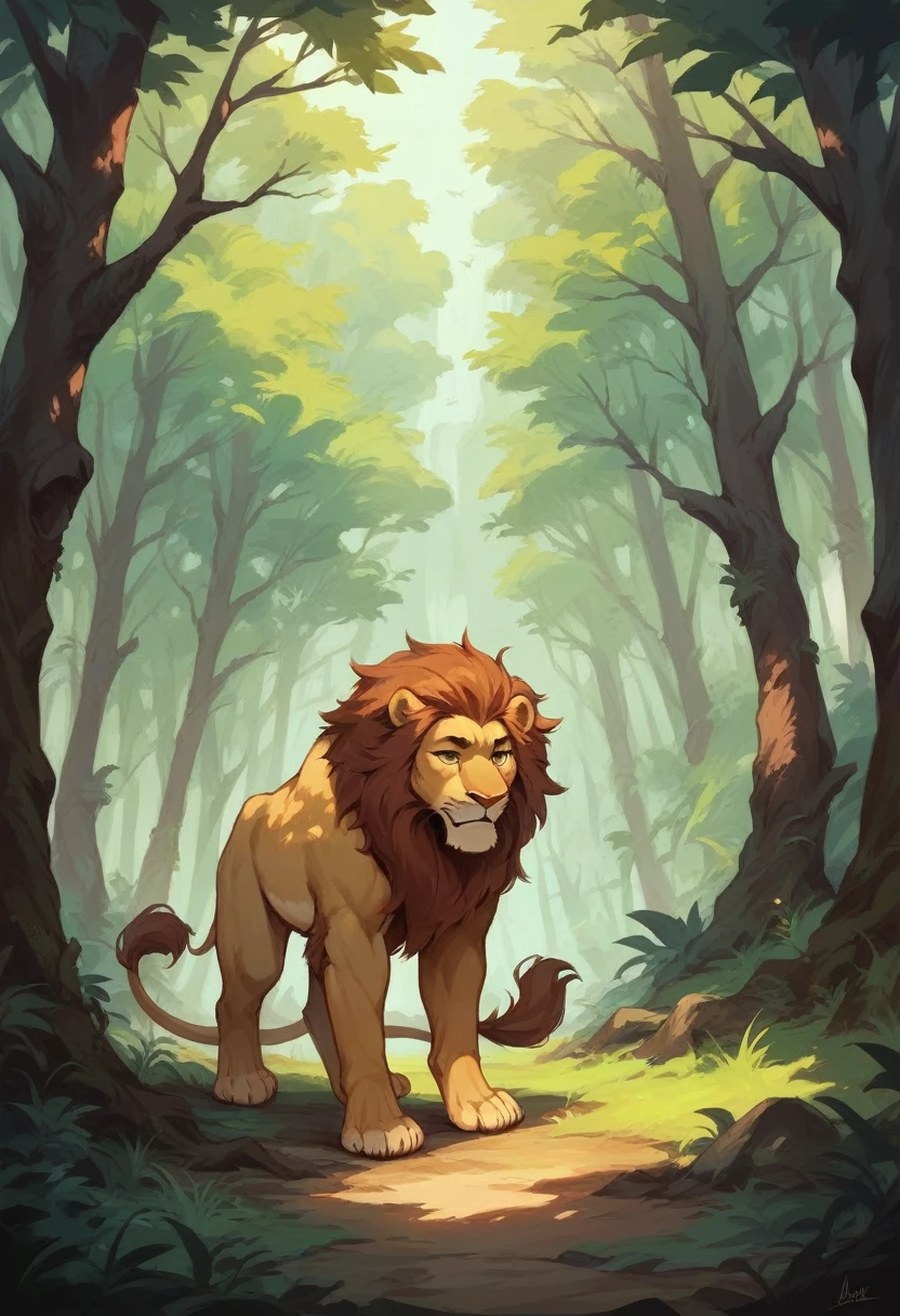 Lion Forest Sun