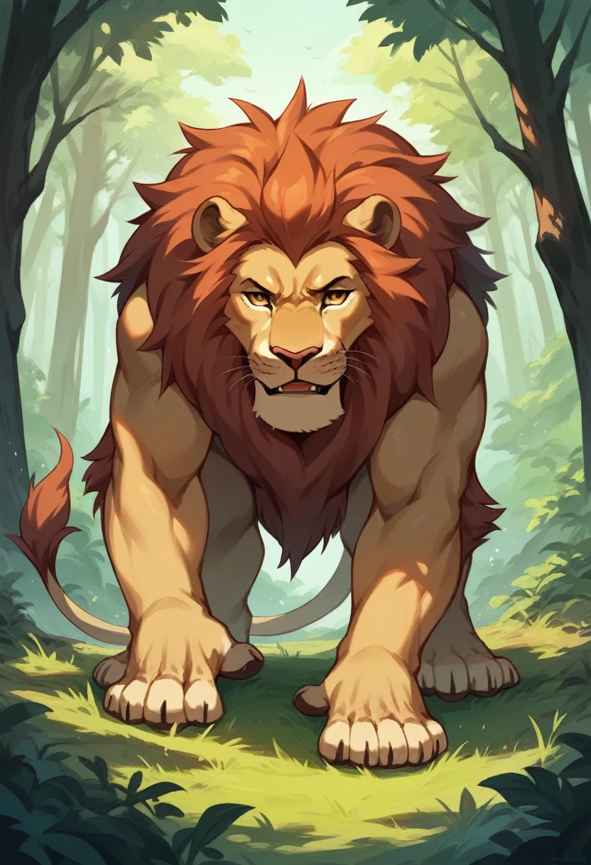 Lion Forest Sun