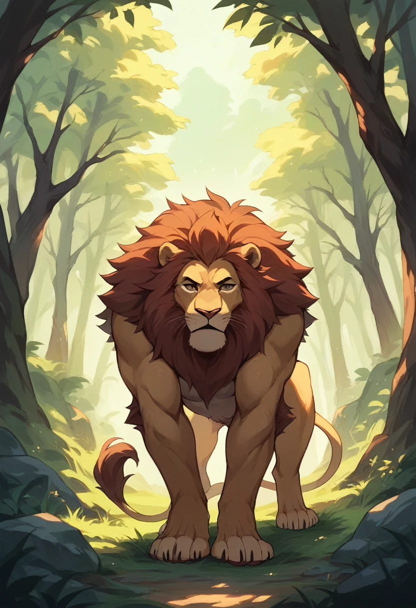Lion Forest Sun