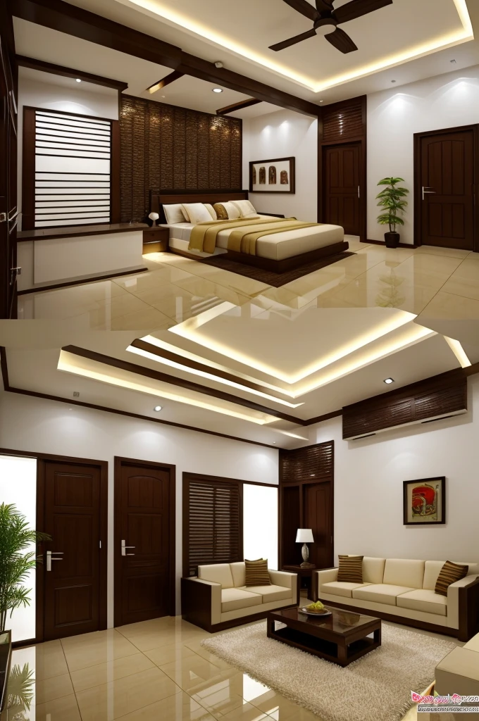 Traditional malay and modern interior design house
