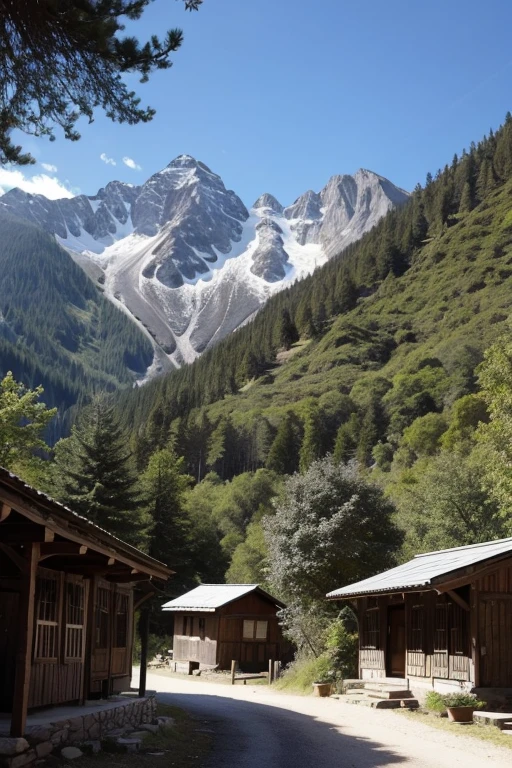 A small and ancient village, surrounded by mountains and forests