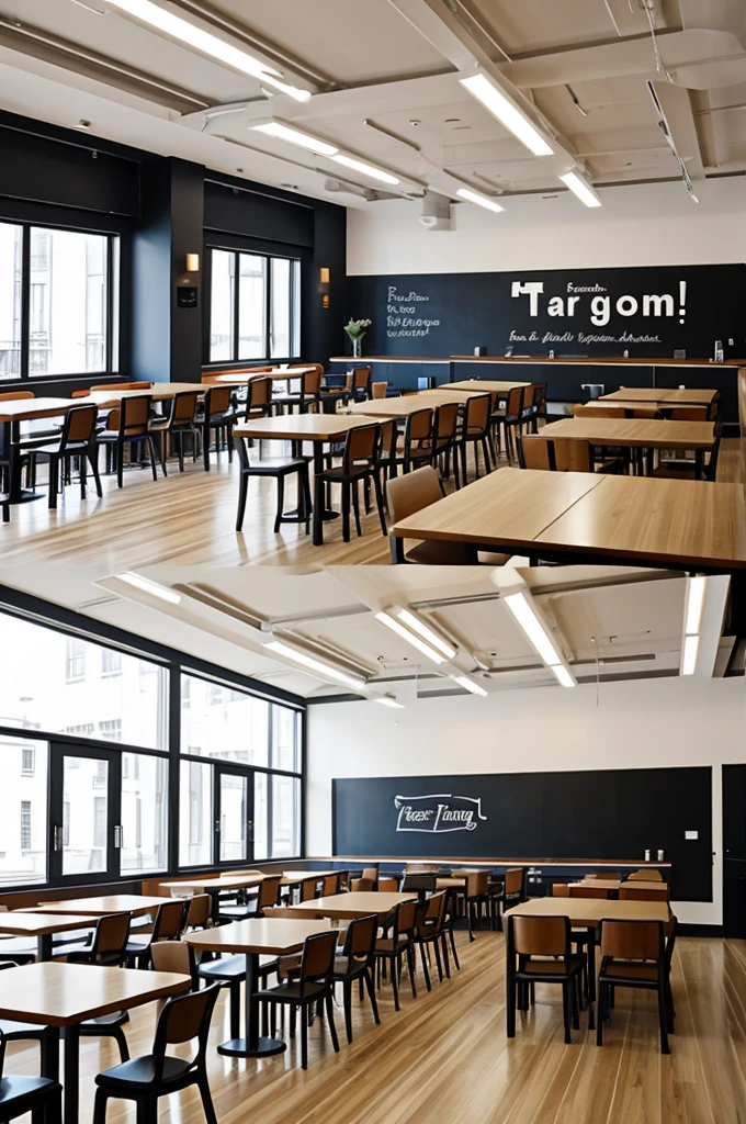 Create logos for a cafeteria named after taste