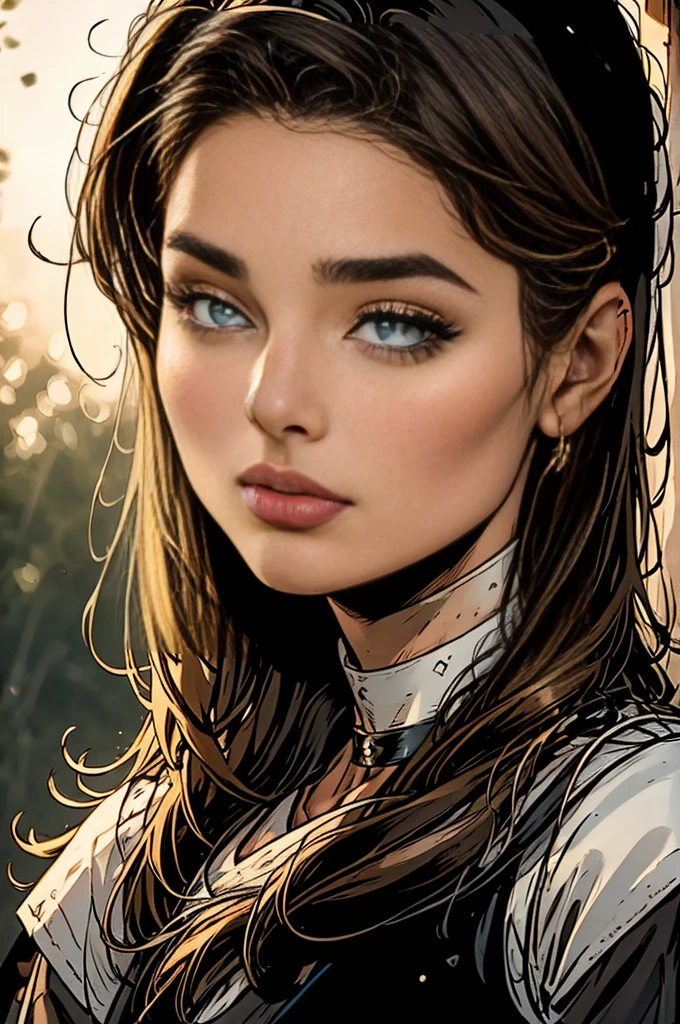 cute, ultra-detailded, illustration, intricate, detailded, extremely detailded, detailded face, smooth lighting, smooth light, softfocus, face perfect, comely, Accurate anatomy, overexposure, 8K, 4K, (high resolution:1.1), best qualityer, (work of art:1.3), 1 girl, standing alone, jewerly, eyes browns, gazing at viewer, aretes, ashen hair, bangss, choker, cloused mouth, portraite, to attend, hair ornament, simple background, fundo cinza, long hair, head rest, lips, hair 弓, black choker, 弓, eyelash