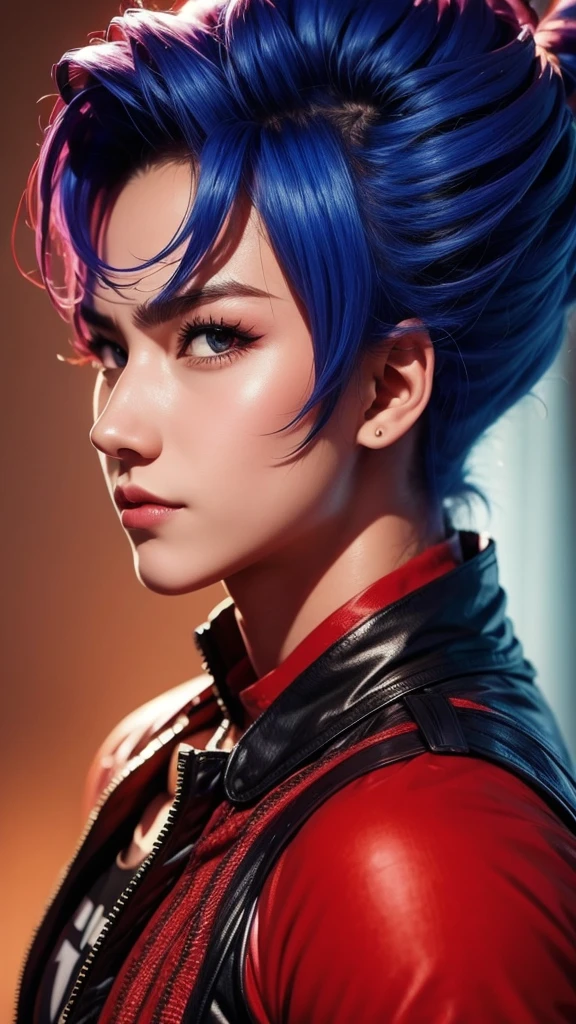 (masterpiece, best quality:1.2), solo, Outstanding profile picture, masterpiece, drawn very accurately, beautifu androi 18, reliable guy, world savior, simple design, best image, 8K, beautiful eyes.