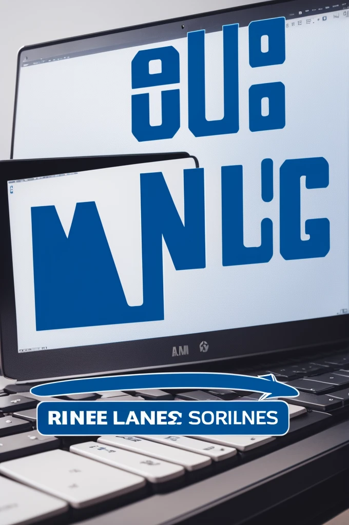 Generate simple logo for an online store with blues name 