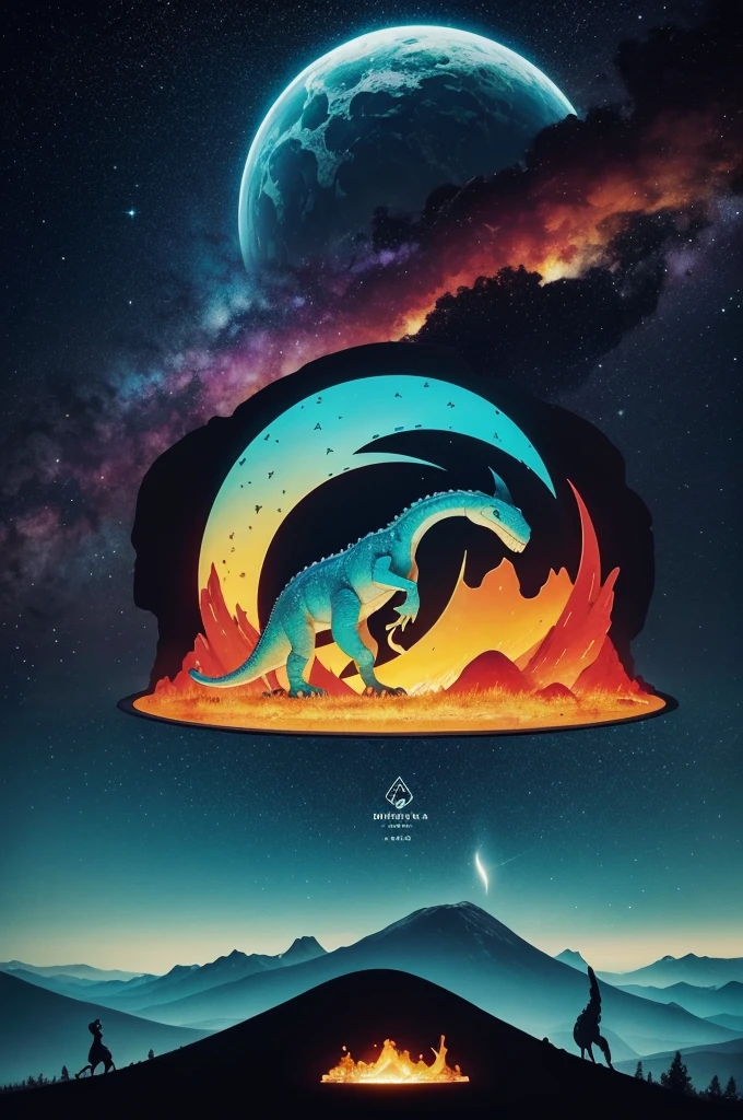 forma: A rounded shield to represent protection and unity.
Elementos visuais:
central: A movie screen or an old TV, symbolizing streaming.
mole: Icons representing the different worlds: a dinosaur, A magic wand, a spaceship, etc.
fund: Mountain silhouettes to represent the Serra.
colors: Use vibrant colors to reflect cultural diversity and entertainment
