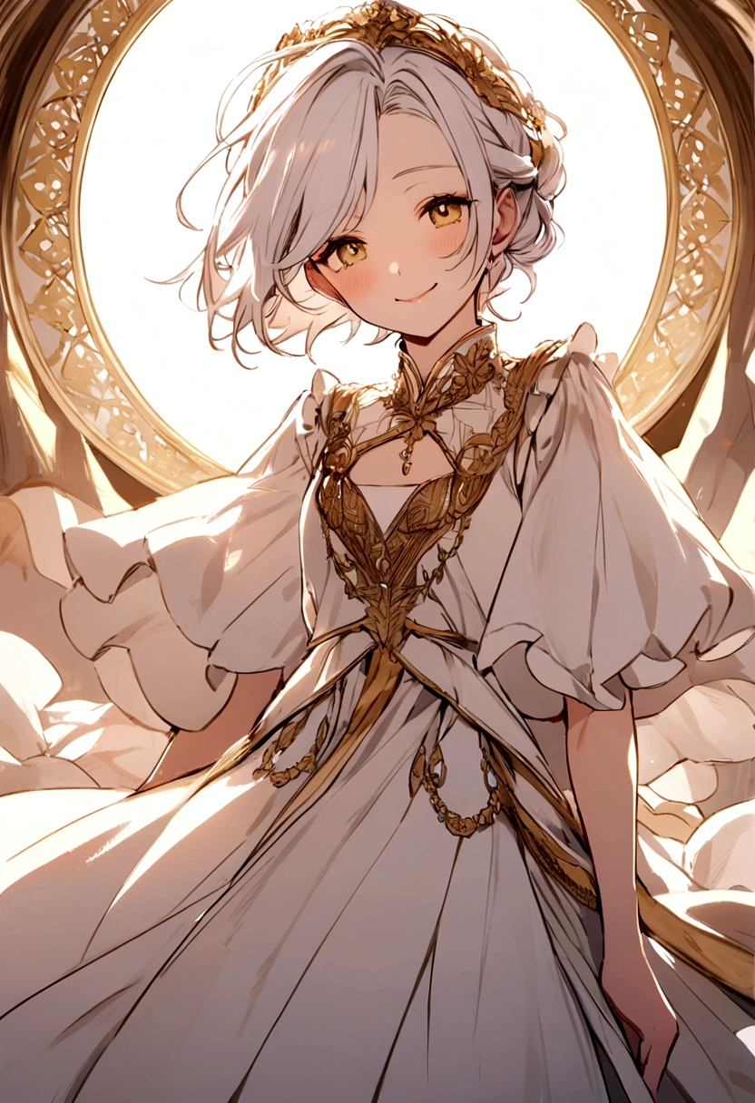 make him white-haired and happier