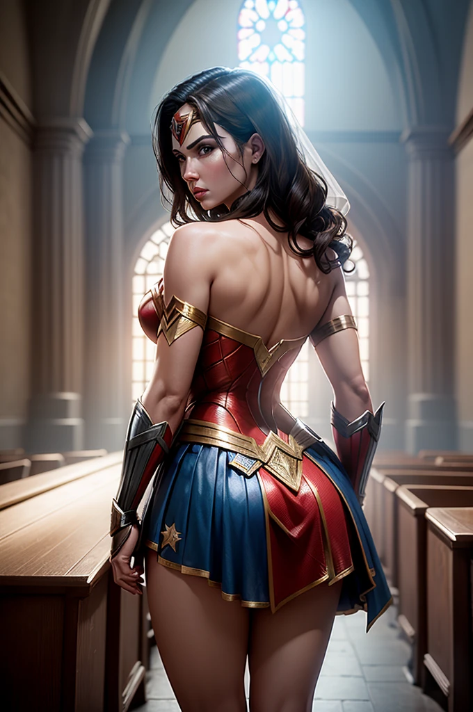 Injustice 2 ,Wonder Woman, Wonder Woman, Injustice 2 game , Wearing bride dress, Waiting for you inside of church