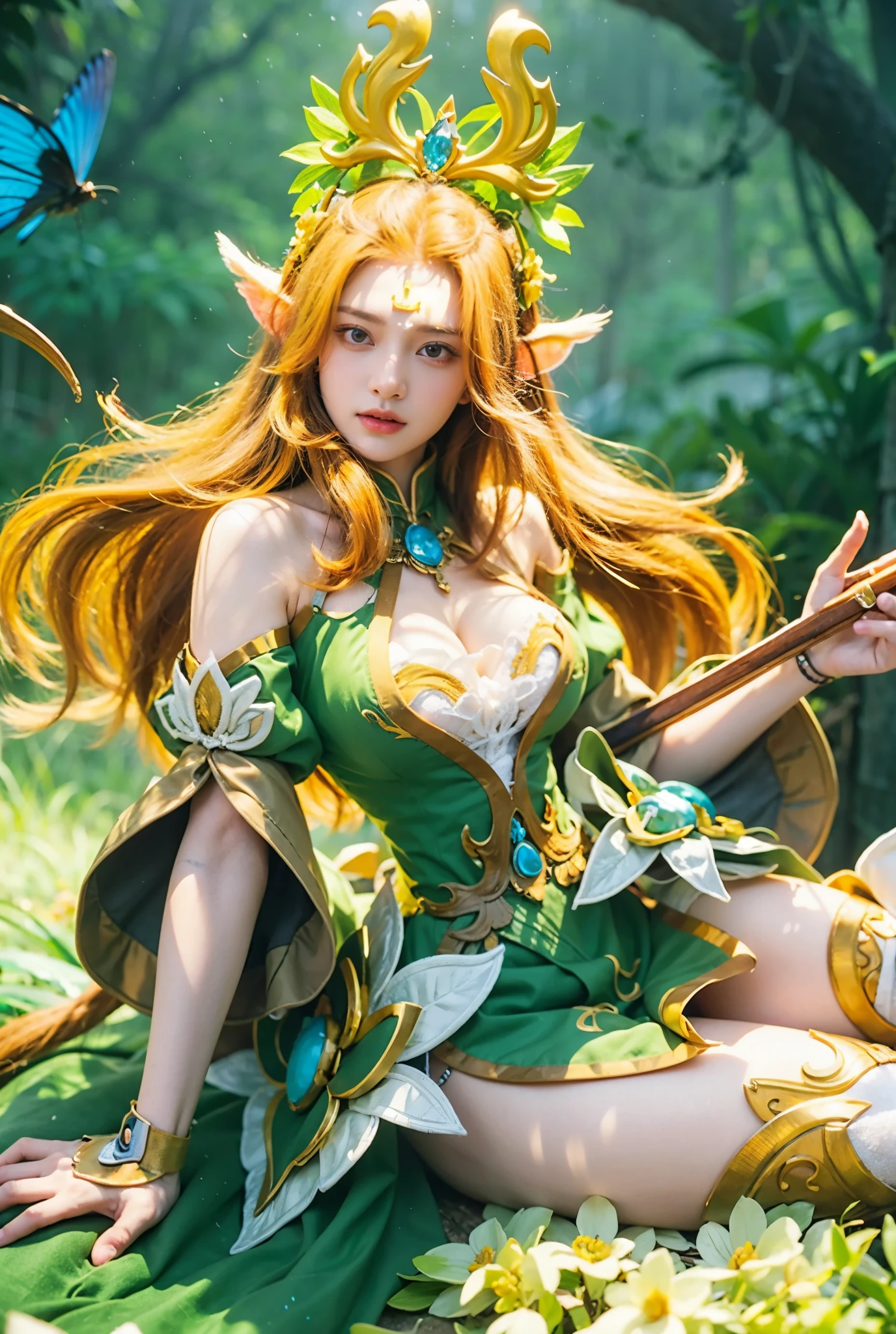 a close up of a 4 girls , detailed hair , big booobs , shadowbringers cinematic, 4 k detail fantasy, a beautiful fantasy empress, game cg, xianxia fantasy, xianxia hero, 2. 5 d cgi anime fantasy artwork, cinematic goddess close shot, ruan jia and artgerm, wow 4 k detail fantasy, hyper-detailed fantasy character, high definition, hyper- detailed,perfect, fantastic, detailed facial and body skin texture, detailed vagina (pussy), detailed eyes .