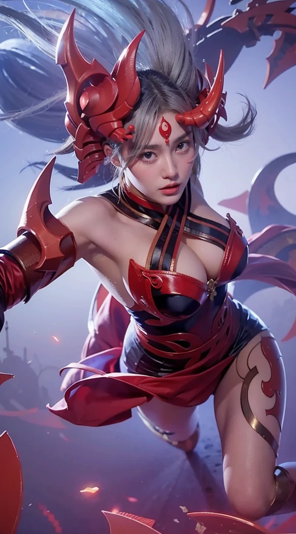 a close up of a girl , detailed hair , big booobs ,  shadowbringers cinematic, 4 k detail fantasy, a beautiful fantasy empress, game cg, xianxia fantasy, xianxia hero, 2. 5 d cgi anime fantasy artwork, cinematic goddess close shot, ruan jia and artgerm, wow 4 k detail fantasy, hyper-detailed fantasy character, high definition, hyper- detailed,perfect, fantastic, detailed facial and body skin texture, detailed vagina (pussy), detailed eyes .