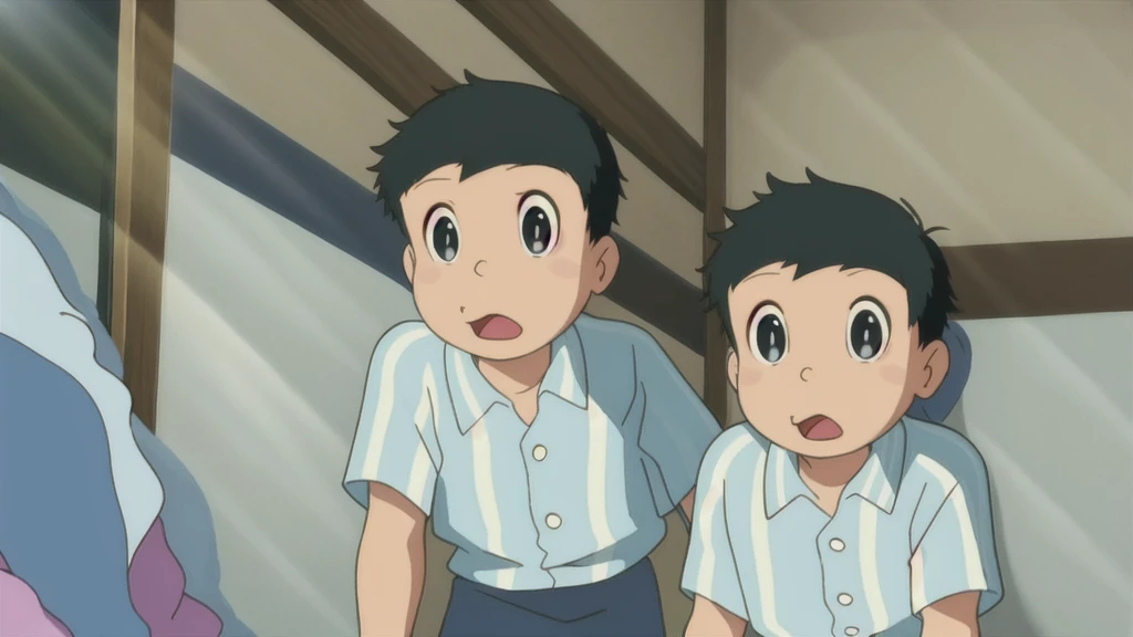 (masterpiece, best quality:1.2), 1boy, solo, nobi nobita, black hair, black eyes,