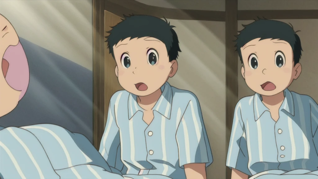 (masterpiece, best quality:1.2), 1boy, solo, nobi nobita, black hair, black eyes,