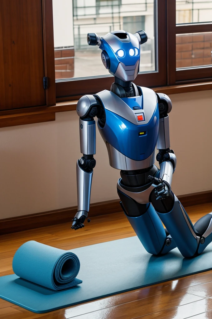 Robot doing yoga