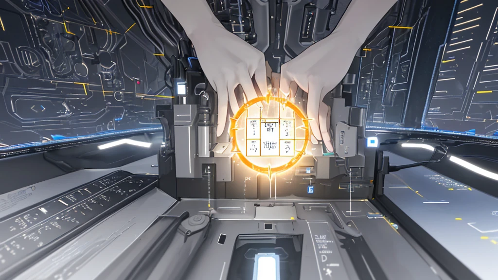 close-up of a spark of light emerging from a binary code, symbolizing technological innovation.
