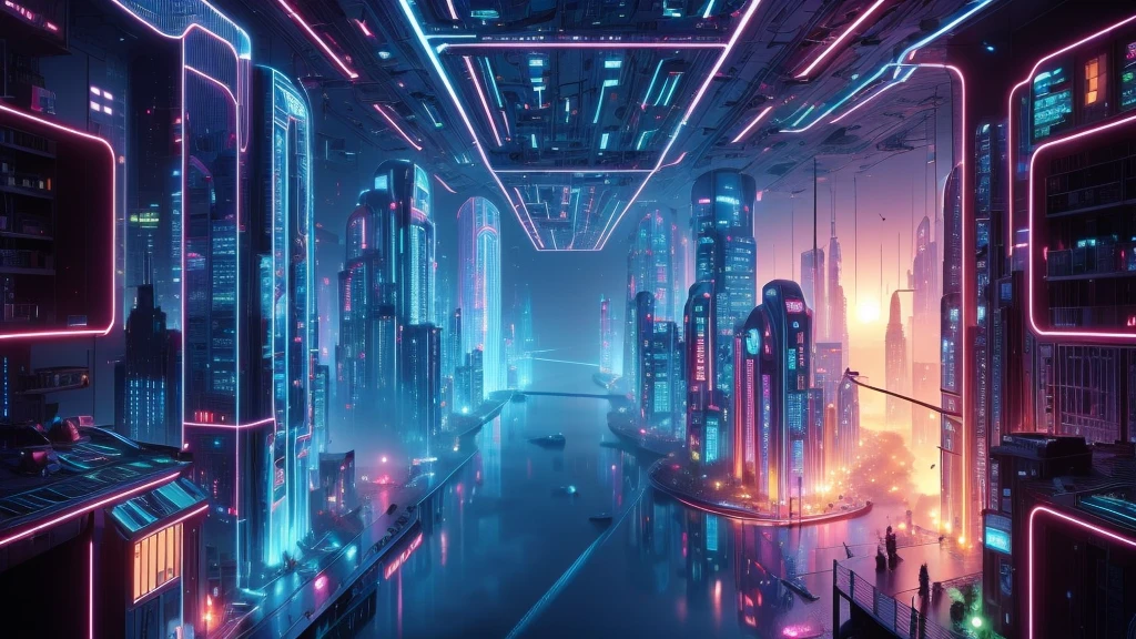 (((a large-breast bikini GIRL))), a balcony of a futuristic building, aerial view of an ultra-futuristic megalopolis, many metal buildings and houses in dark colors from dark blue to black, a cidade tem tons de cinza metal, has smoky metal structures , industrial environment with smoke and fog around, carros escuros nas ruas, desert megalopolis, trilhos e trens modernos de de metal passando estre as ruas da cidade, tall futuristic metal buildings, many ultra modern buildings around, realistic, detailed, Science fiction