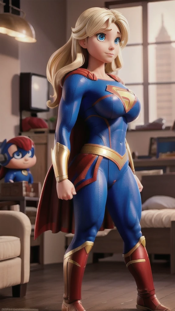 busty muscular supergirl