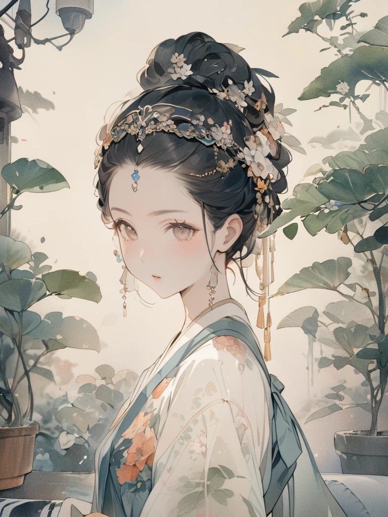 (8K, best quality, masterpiece),1girl, watercolor (medium), {Practical, original photo, Ultra-fine transparent, image, (Influenced by Yoshitaka Amano's style:1.6)}, Practical Light, Delicate skin, (Beautiful slim woman, 25 years old, Court Knight:1.5), Thin legs, Fine particles, Long white hair, Detailed fingers, Thin, sex, Ecstasy expression, 动感sex感的姿势, (巨大有弹sex的坚挺胸部:1.4), (sex感指挥官的盔甲, Long skirt, Long red cape, boots:1.2),(The armor has a larger chest opening;1.6), Exposing breasts, (Arcadia, Flower Storm, Many flowers:1.8), Unobscured,Beautiful scenery, (Flowers, Wind and Moon:1.5)