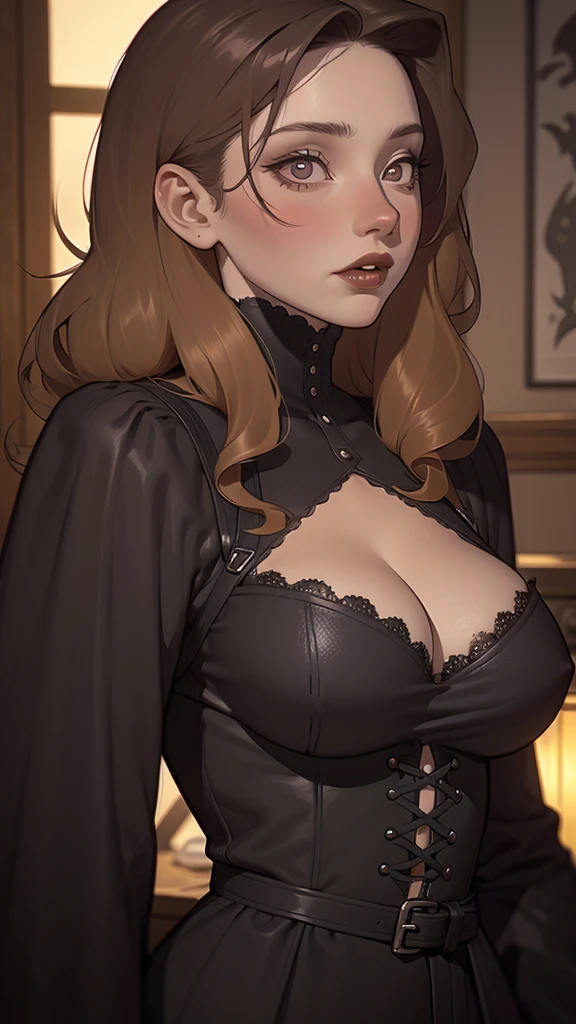 a close up portrait mode Cartoon style GTA style digital illustration of a woman in a black dress and black hair, beautiful vampire queen, beautiful vampire female queen, gothic maiden, very beautiful gothic top model, beautiful female vampire, goth girl, goth girl, gothic maiden of the dark, Gothic style, gothic woman, gothic clothes, gothic outfit, vampire fashion, female vampire, wearing a gothic dress Close up of a woman with long hair and a sweater, curly brown hair, Beautiful model, high-quality portrait, medium portrait soft light, looks like young liv tyler, colorized portrait, Beautiful woman, curly blonde hair | d & d, beautiful portrait lighting, a beautiful young woman, very beautiful model, 50mm portrait, medium - long curly brown hair