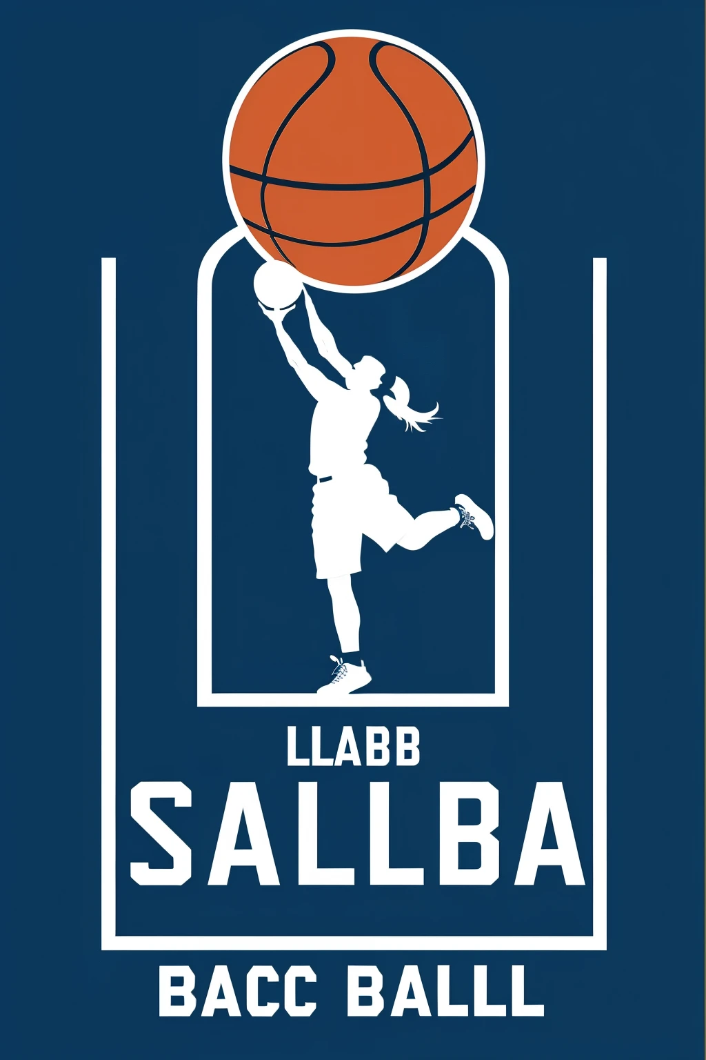 Logo de lab skills en letras para academia de basketball