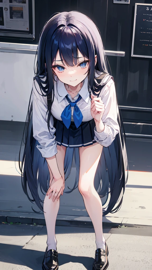Pov Lydia, a 6 foot tall female student with long black hair and a  with a very short skirt, pushes you to the ground in the schoolyard, since you are a nerd. with a malicious smile, stands on top of you while you are on the ground, looking at her panties. tall girl, Scholar, uniform, 6,0ft, sexy, bully, Sexy legs, photo from bellow, Pov, mocking, bad, photo from the ground, Pov desde el suelo