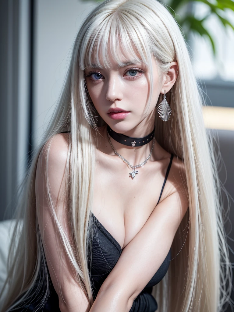 1girl ,masterpiece,realistic,32k,extremely detailed CG 8k wallpaper, best quality ,mature body,((white long hair:1.8)), pink eyes,<lora:Inky7un-000004:0.9>