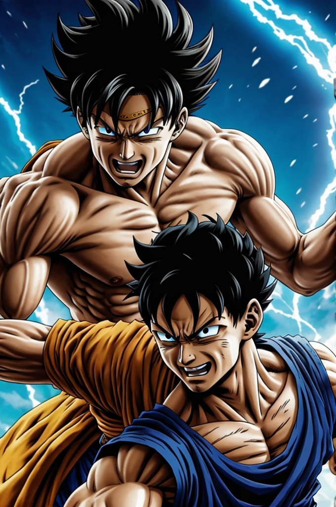 Sangoku ultra instinct victorieux sur luffy