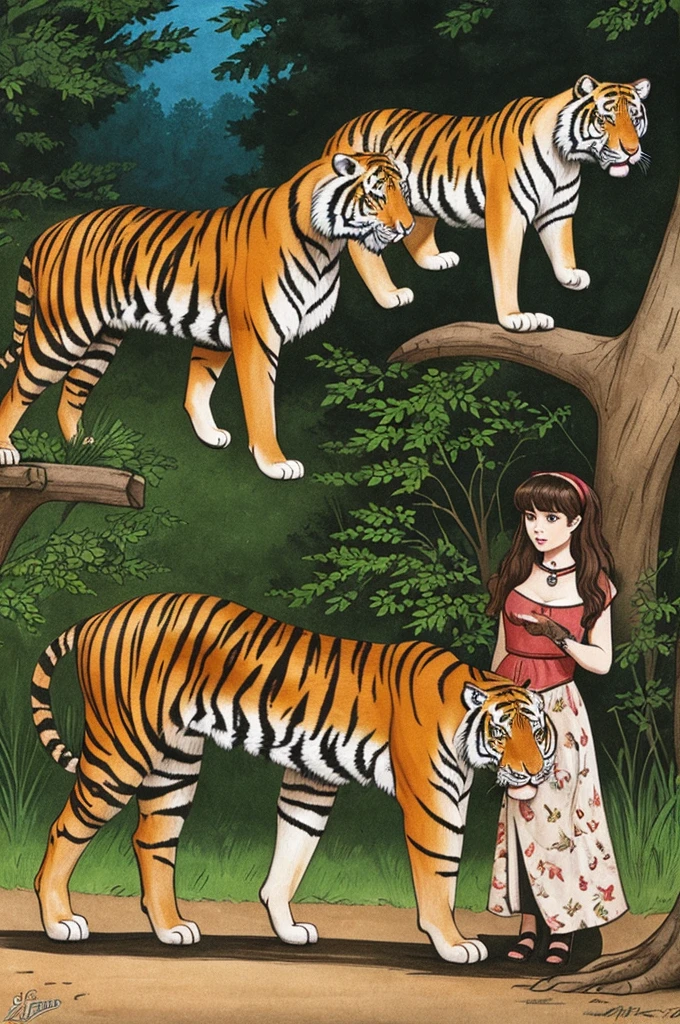 Illustration for the film girl with a tiger
