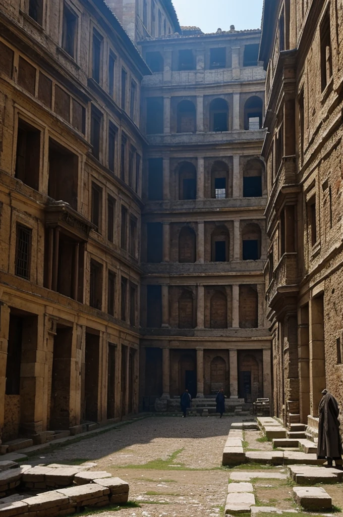 A quarantine place for plague patients in the centuries of Roman times