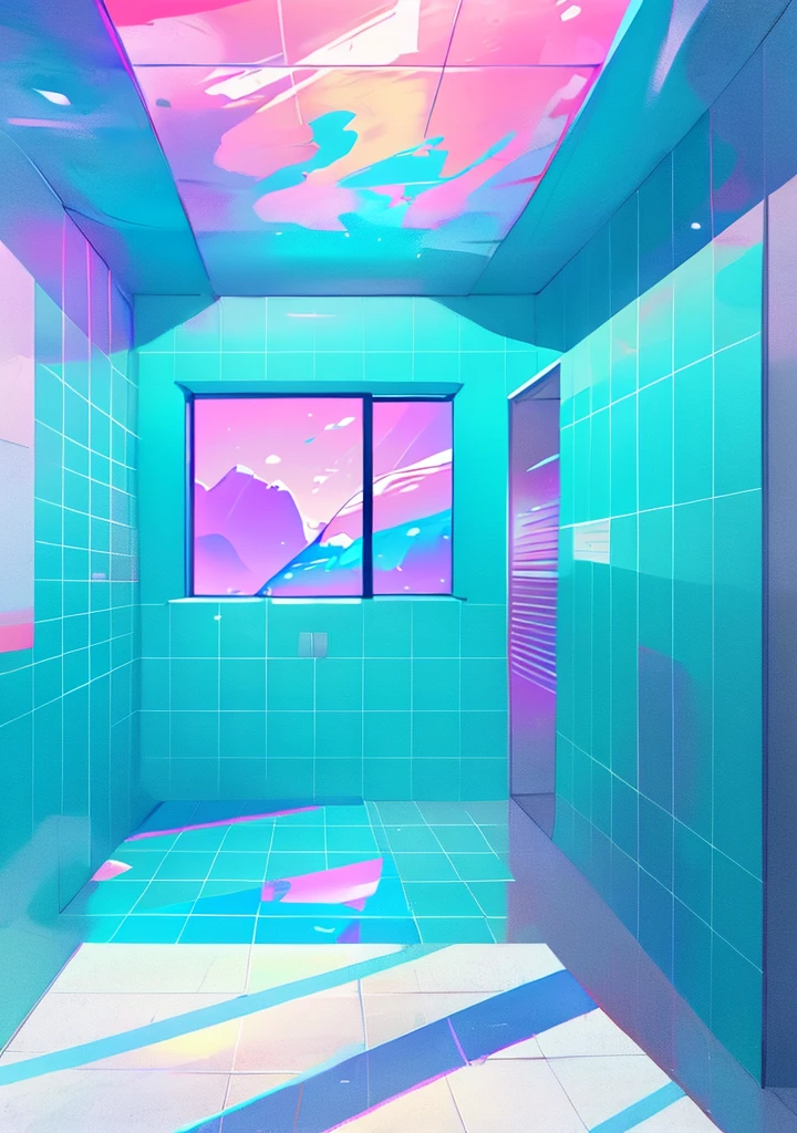 steven universe draw style. background scene, swimming pool stage, ultra hd, 4k, high quality, without person, multicolor, floor perspective, size orientation horizontal
