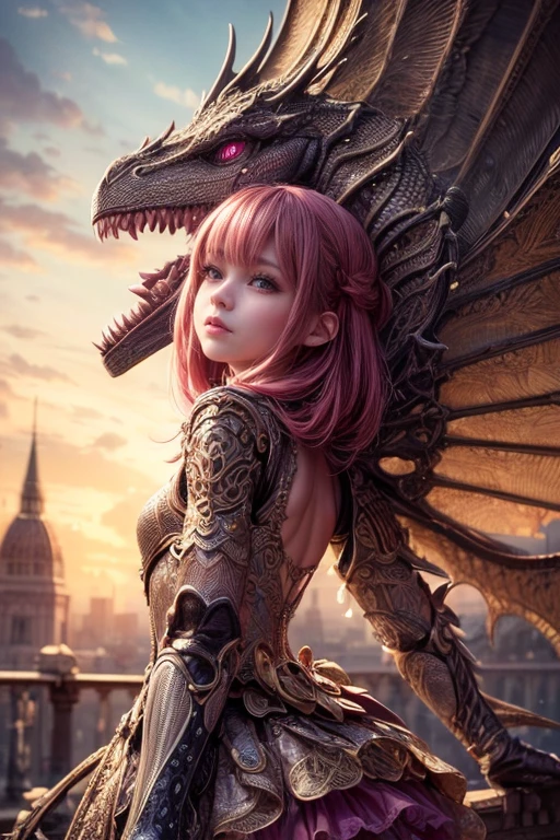 a pink dinosaur toy with a key-wind mechanism on its back, beautiful detailed eyes, beautiful detailed lips, extremely detailed eyes and face, long eyelashes, whimsical, colorful, vibrant, (best quality,4k,8k,highres,masterpiece:1.2),ultra-detailed,(realistic,photorealistic,photo-realistic:1.37),HDR,UHD,studio lighting,ultra-fine art,sharp focus,physically-based rendering,extreme detail description,professional,vivid colors,bokeh,toy,childlike,cute,whimsical,fantasy