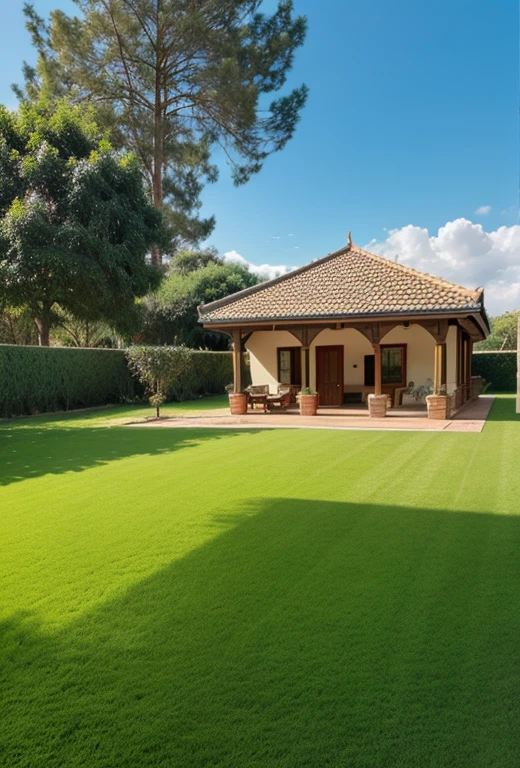 King villa and grass ground 