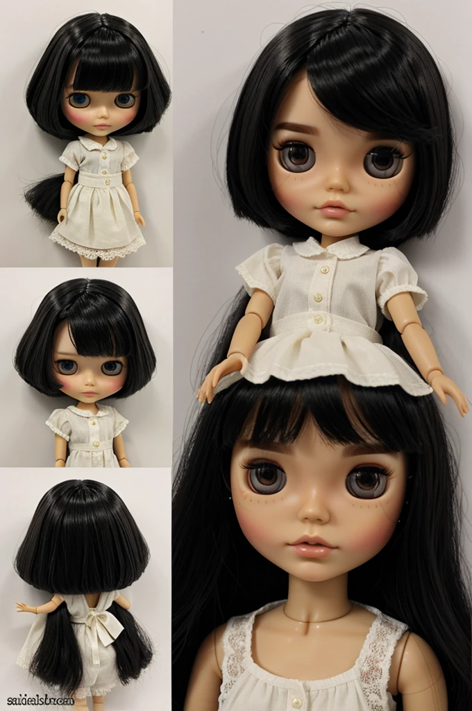 Blythe doll asiatica de cabello corto