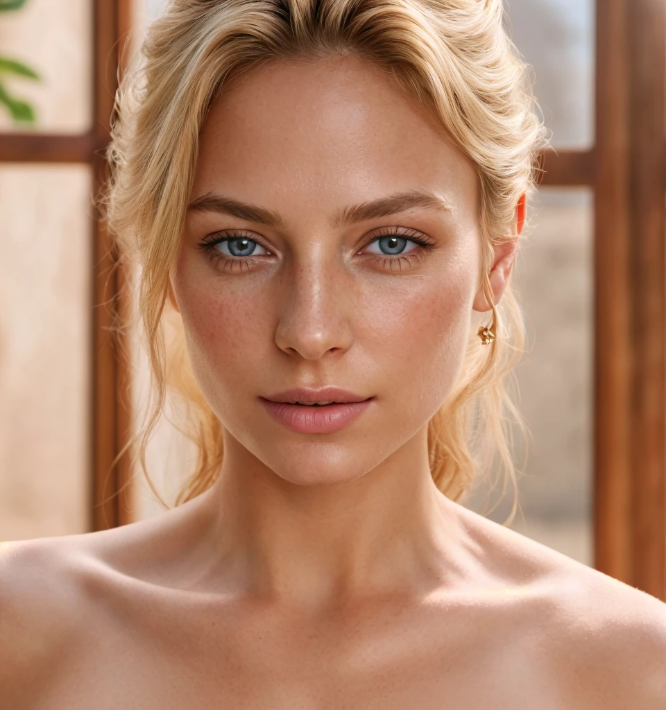 angel, armor gold (masterpiece, best quality, high resolution:1.4), 1girl, angel, skin pores texture, Hair blonde, HD , Photography, movie, cinematic, full Body, Realistic, (8k, RAW photo, best quality, masterpiece:1.2), (realistic, photo-realistic:1.33), best quality, detailed eyes blue, cute,natural lighting, depth of field, film grain, wrinkled skin, sharp, detailed and realistic portrait of a woman ,(freckles:0.5)
Pechos grandes, ropa interior , mano en el pecho
Calzon rojo , esta sonriendo