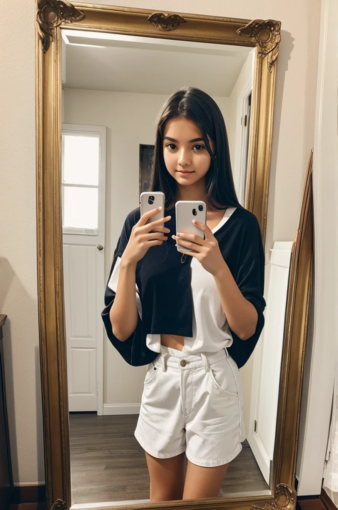 girl, 18 years, mirror selfie 