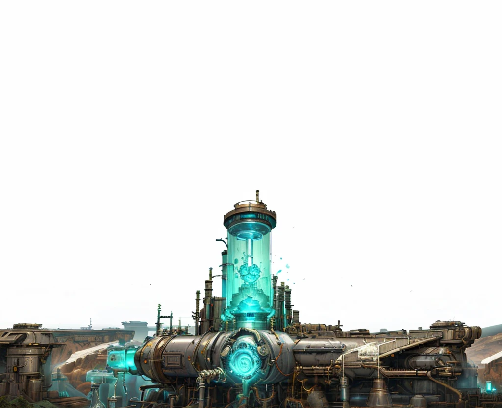 Clear light and dark,crystal,steampunk,culture tank,Power Reactor,4K,8K,Highest quality