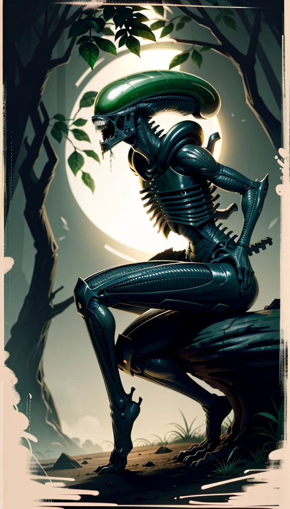 (cowboy shot), sfw, (masterpiece), (best quality:1.0), (ultra highres:1.0), detailed eyes
BREAK
xeno, monster, sharp teeth, science fiction, quadra ped, tail, down on all fours, dog like, symmetrical, sharp teeth, facing viewer, upper body
green blood, acid
BREAK
(forest, moonlight, gorgeous view)