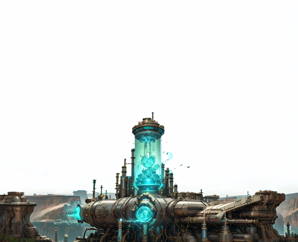 Clear light and dark,crystal,steampunk,culture tank,Power Reactor,4K,8K,Highest quality