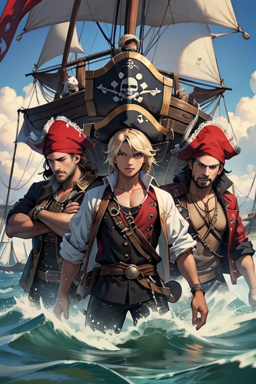 Now create 4 pirate friends from the same crew