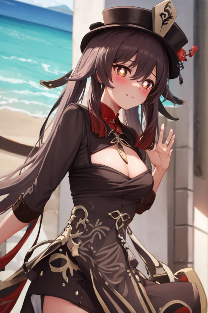 score_9, score_8_up, score_7_up, 1girl, solo,Yor_Briar, red_eyes, black hair, long_hair, single_hair_bun, sidelocks, medium_breasts, gold_hairband, hair_flower, earrings, strapless_dress, black_dress, fingerless_gloves, black_thighhighs, bare_shoulders, standing, holdin a wine cup, slight smile, looking at you, ballroom