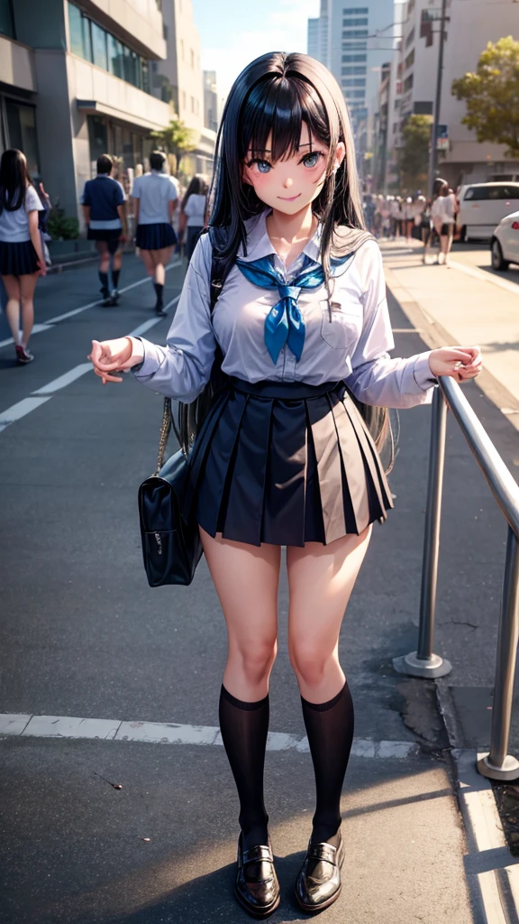 Pov Lydia, a 6 foot tall female student with long black hair and a with a very short skirt, te empuja al suelo en el patio de la school, since you are a nerd. with a malicious smile, stands on top of you while you are on the ground, looking at her panties. tall girl, Scholar, uniform, 6,0ft, sexy, bully, Sexy legs, photo from bellow, Pov, mocking, bad, photo from the ground, Pov desde el suelo, school, students, angry, bullyng