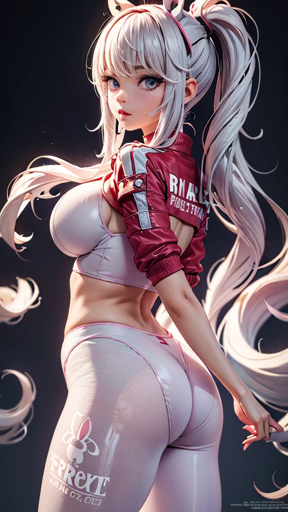 One girl, bunny suit, big ass, perfect breast, slim, cute, sexy, very detailed, exquisite lighting and composition, , 8k, sharp, highly detailed, high resolution, looking back,