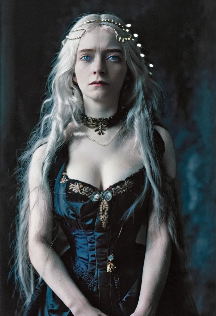Oil pastel painting, Sansa Stark PLAYED BY SOPHIE TURNER Ned and Cat's oldest daughter. Demure and ladylike, her dream to marry Prince Joffrey. Her direwolf named Lady , Game of Thrones Series, (pele altamente detalhada: 1.2), 8k UHD, DSLR, soft-lighting, alta qualidade, grain of film, Fujifilm XT3, by Peter Paul Rubens, in Peter Paul Rubens style, (((Mother is sexually assaulting daughter))), ((brutal))), ((pussy view)), (((abused by women)))