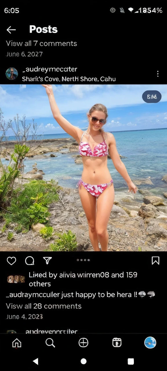 Take off bikini