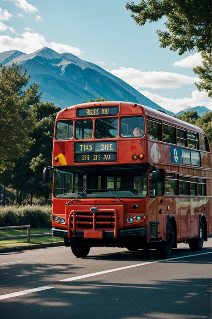 Bus looks liké dinosaurus 