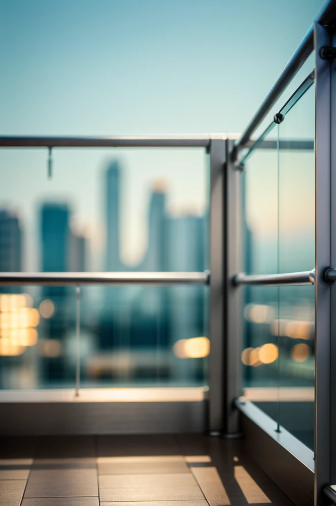 ( floor) ( railing ) ( bokeh blur ) Digital Background sky