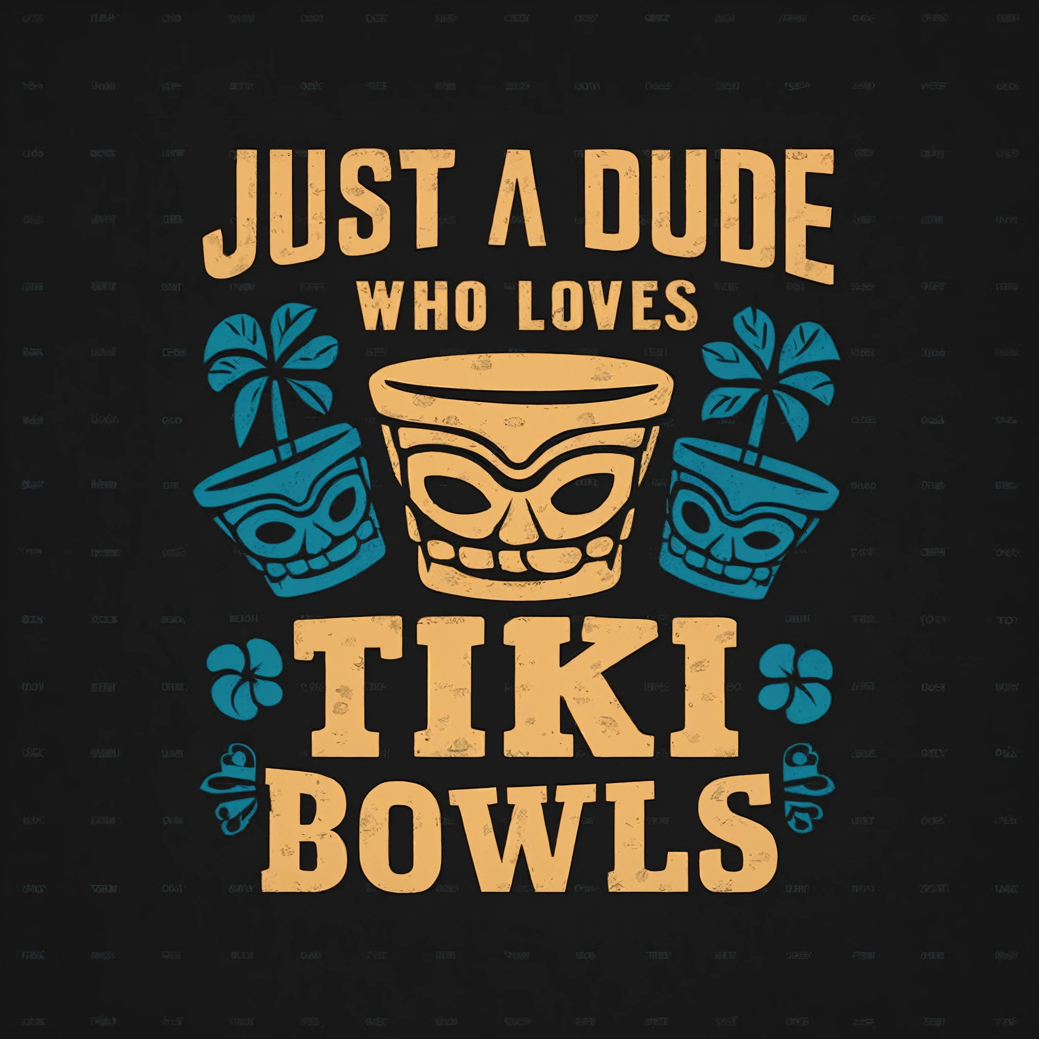 a close up of a poster with a tiki bowl, detailed tiki design, tiki bar interior, detailed tiki bowl, tropical atmosphere, sunflowers, piano, musical notes, toki doki aesthetic, minimalist design, phone wallpaper, Ditka, detailed texture, detailed patterns