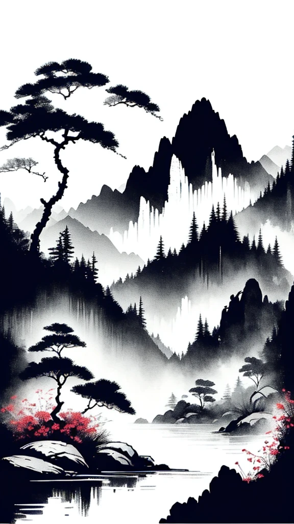 landscape ,background\(black sky,withered flowers all over the ground,a thick red water\), BREAK ,quality\(8k,wallpaper of extremely detailed CG unit, masterpiece,high resolution,top-quality,top-quality real texture skin,hyper realisitic,increase the resolution,RAW photos,best qualtiy,highly detailed,the wallpaper\)
