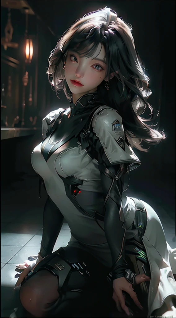((Best quality)), ((masterpiece)), (detailed:1.4), 3D, an image of a beautiful cyberpunk female,HDR (High Dynamic Range),Ray Tracing,NVIDIA RTX,Super-Resolution,Unreal 5,Subsurface scattering,PBR Texturing,Post-processing,Anisotropic Filtering,Depth-of-field,Maximum clarity and sharpness,Multi-layered textures,Albedo and Specular maps,Surface shading,Accurate simulation of light-material interaction,Perfect proportions,Octane Render,Two-tone lighting,Wide aperture,Low ISO,White balance,Rule of thirds,8K RAW,
